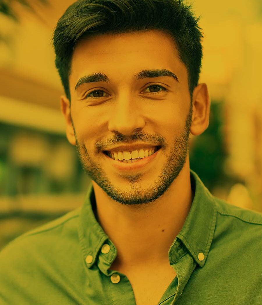 man smiling gold Treatment Image Hover 1